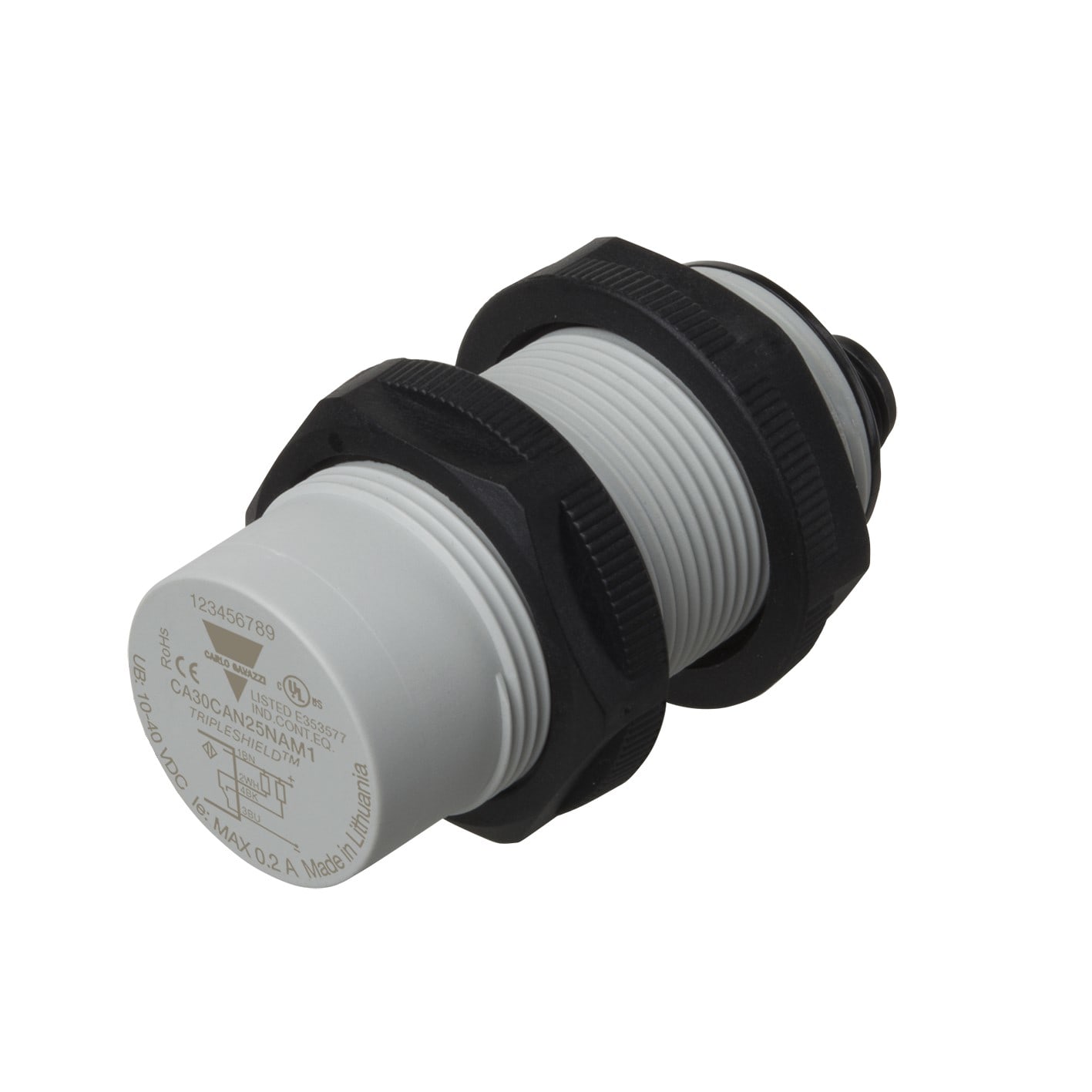 CARLO GAVAZZI - GAVCA30CAN25NAM1 SENS. CAP. M30 PAR SCH NPN NO+NC CONN