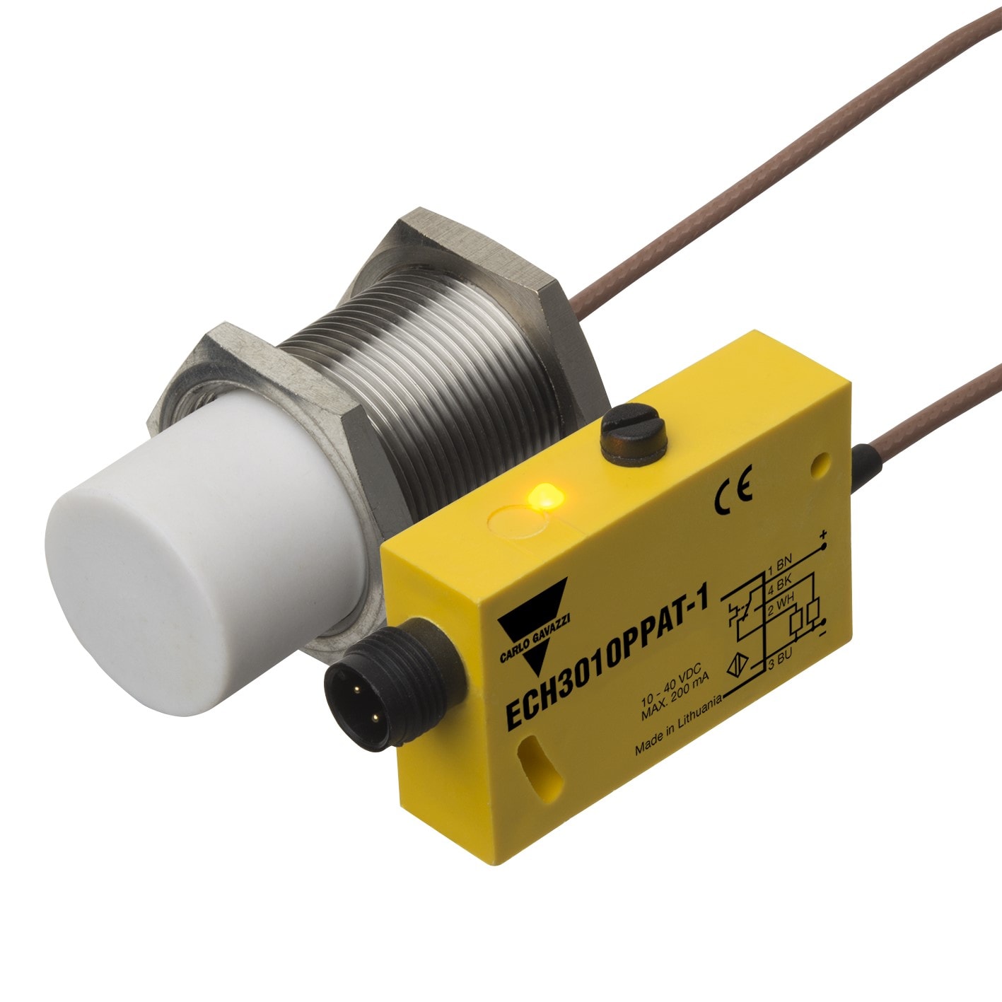 CARLO GAVAZZI - GAVECH3010PPAT-1 SENS. CAP. ALTA TEMP. M30 PNP NO+NC CONN