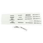 GRAFOPLAST SRL - GRAEVOHF41550W TARGHETTA ADES. PC HF BIANCO 50X15 MM15