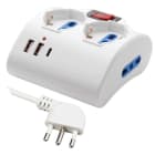 ELCART DISTRIBUTION - ERT280173500 PRESA MULTIPLA 4 POSTI 3XUSB INT.