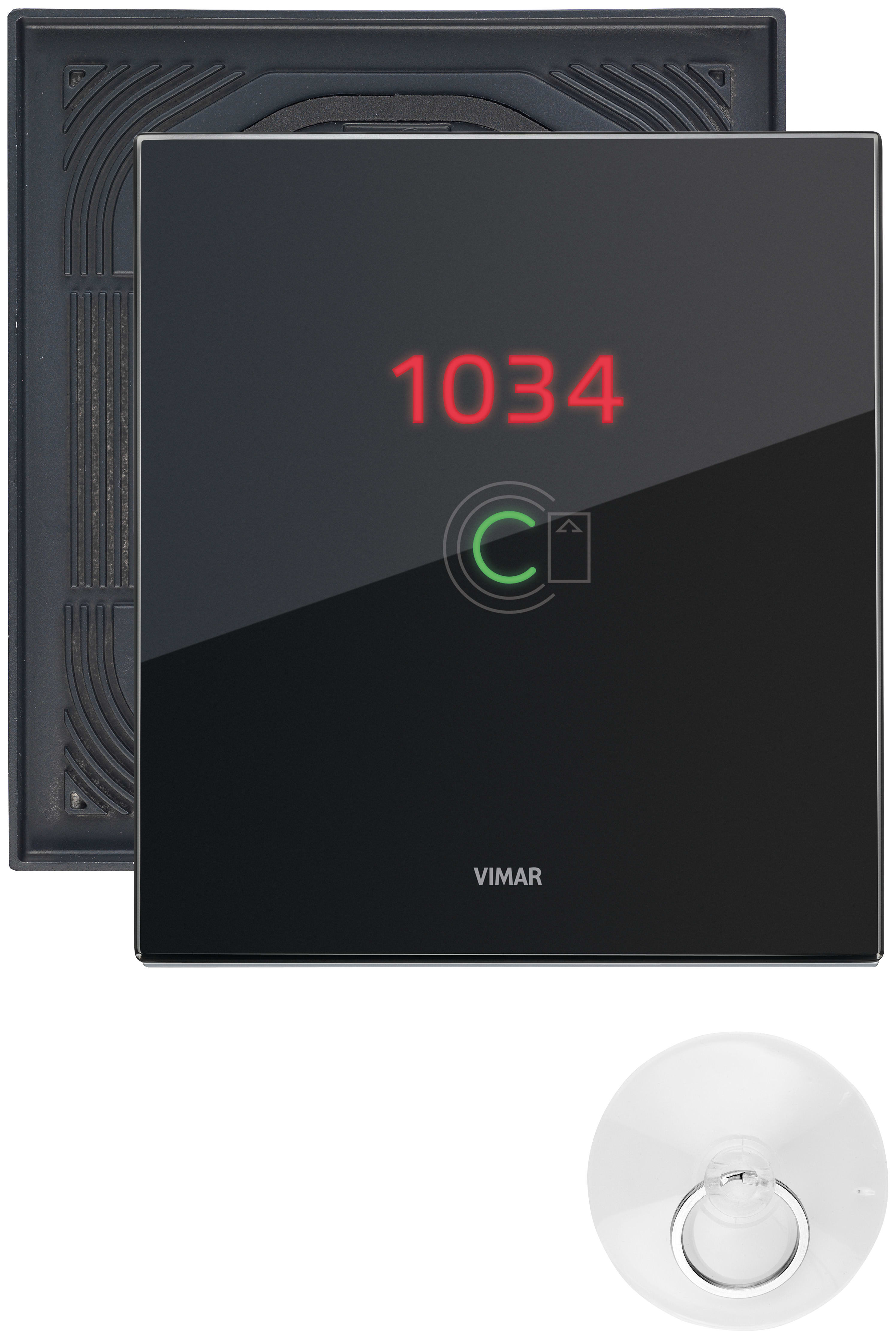 VIMAR SPA - VIW0K21666.76.03 PLACCA 3M TRANSP. NR NERO DIAMANTE IP55