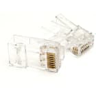 EXCEL - EXL100-120-100 PLUG RJ45 CAT 6- 6A UTP CON BOOTS 100PZ
