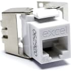 MAYFLEX UK LIMITED - EXL100-188-WT-24 EXCEL CAT6A UNSCR LOW PROFILE K/S JACK T