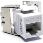 MAYFLEX UK LIMITED - EXL100-188-WT EXCEL CAT6A UNSCR LOW PROFILE K/S JACK T