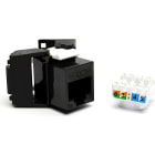 MAYFLEX UK LIMITED - EXL100-202-BK-24 EXCEL CAT5E LOW PROFILE UNSCRN T/LESS JA