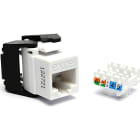 MAYFLEX UK LIMITED - EXL100-202-WT-24 EXCEL CAT5E LOW PROFILE UNSCRN T/LESS JA