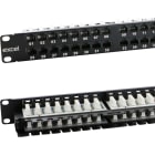 MAYFLEX UK LIMITED - EXL100-394 EXCEL CAT6 48 PORT PATCH PANEL 1U R/ANGL