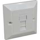 MAYFLEX UK LIMITED - EXL100-702 EXCEL CAT5E UTP UNSCR 1 MOD WHITE W/PLAT