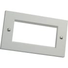 MAYFLEX UK LIMITED - EXL100-718 EXCEL WHITE DOUBLE GANG FLAT PLATE WITHO