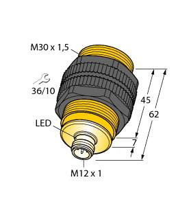 TURCK BANNER SRL - TUK1688208 BID2-G182-RP6/S212-S85 5M