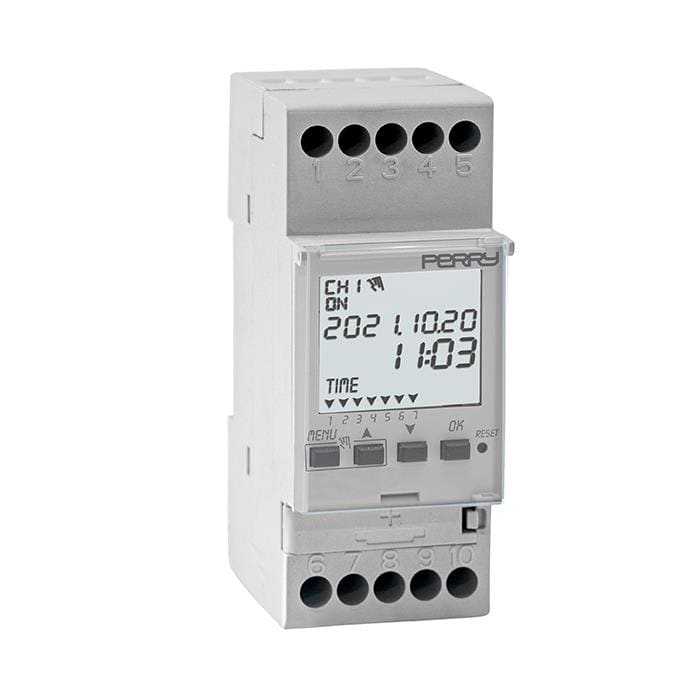 PERRY - PER1IO7081 INT.OR.SETT. 2 DIN 1 RELE ORA LEG