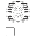 EATON - EAO231893 FS(*)-T0 TARGHETTA FRONT.STAND. T0, T3,