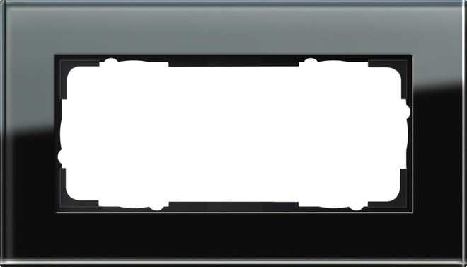 GIRA - GIR100205 MC 2X SENZA COC GIRA ESPRIT VETRO NERO
