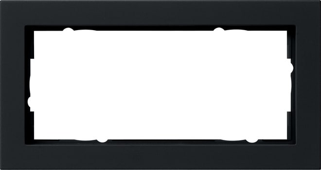 GIRA - GIR100209 PLACCA 2-M S/COC GIRA E2 NERO O