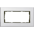 GIRA - GIR100210 PLACCA 2-M S/COC GIRA ESPRIT CROMO