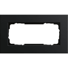 GIRA - GGI1002126 PLACCA 2-M S/COC GIRA ESPRIT ALLUM.NERO(