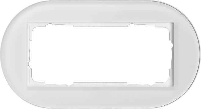 GIRA - GIR1002130 PLACCA 2-M S/COC GIRA STUDIO VETRO BIANC