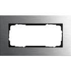 GIRA - GIR1002219 PLACCA 2-M S/COC GIRA ESPRIT ACCIAIO INO