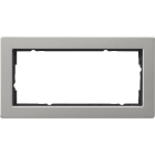 GIRA - GGI100233 PLACCA 2-M S/COC GIRA E2 ACCIAIO INOX