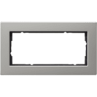 GIRA - GGI1002335 PLACCA 2-M S/COC PIATTO GIRA E2 ACCIAIO