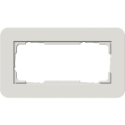 GIRA - GIR1002411 PLACCA 2-M S/COC GIRA E3 GRIGIO CH./BNC