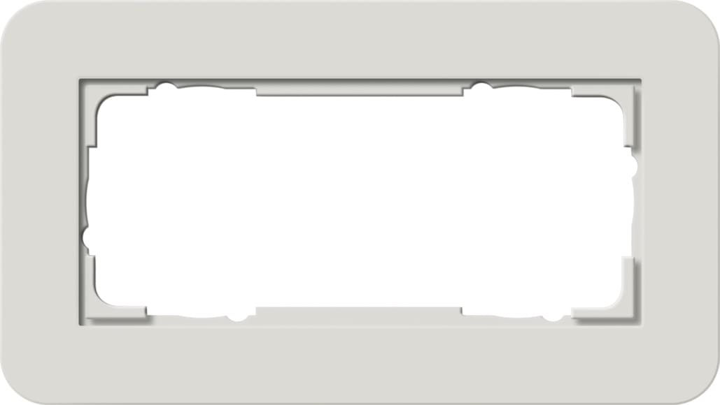 GIRA - GGI1002411 PLACCA 2-M S/COC GIRA E3 GRIGIO CH./BNC
