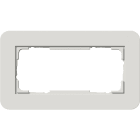 GIRA - GGI1002411 PLACCA 2-M S/COC GIRA E3 GRIGIO CH./BNC