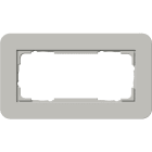 GIRA - GGI1002412 PLACCA 2-M S/COC GIRA E3 GRIGIO/BNC PURO