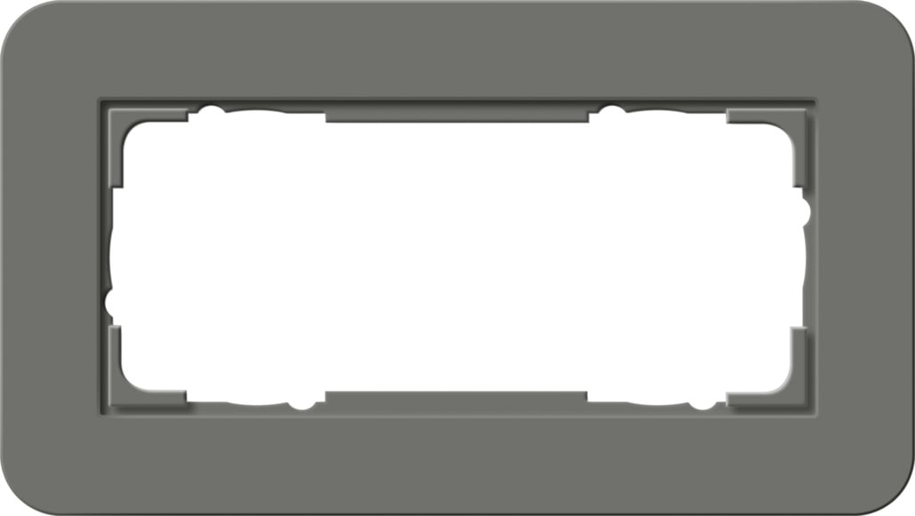 GIRA - GGI1002423 PLACCA 2-M S/COC GIRA E3 GRIGIO SC./ANTR