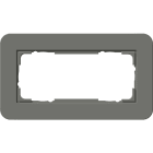GIRA - GGI1002423 PLACCA 2-M S/COC GIRA E3 GRIGIO SC./ANTR