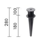 SIMES SPA - SMVS.1005.09 PICCHETTO PLASTICA MINIFOCUS NER