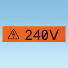 PANDUIT - PANT050X000VXC-BK NASTRO NERO SU GIALLO, IN VINILE.