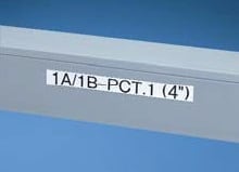 PANDUIT - PANT075X000VPC-BK NASTRO NERO SU BIANCO, IN VINILE.
