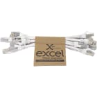 MAYFLEX UK LIMITED - EXL101-189-10 EXCEL CAT6A P/LEAD S/FTP LSOH 215 MM WHI
