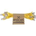 MAYFLEX UK LIMITED - EXL101-190-10 EXCEL CAT6A P/LEAD S/FTP LSOH 215 MM YEL