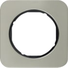 BERKER - BRK10112104 CORNICE 1P SERIE R1 ACCIAIO INOX/NERO