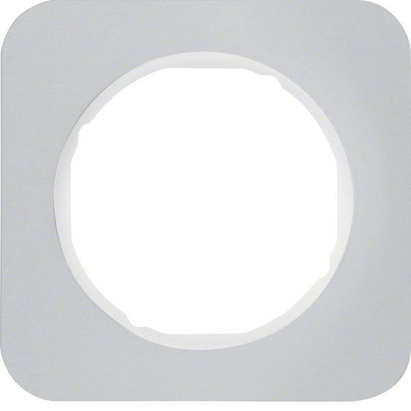 BERKER - BRK10112174 CORNICE 1P SERIE R1 ALU/BIANCO POLARE