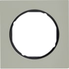 BERKER - BRK10112204 CORNICE 1P SERIE R3 ACCIAIO INOX/NERO