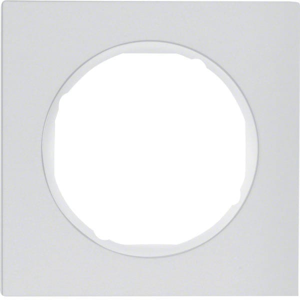 BERKER - BRK10112274 CORNICE 1P SERIE R3 ALU/BIANCO POLARE