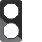 BERKER - BRK10122145 CORNICE 2P SERIE R1 NERO LUCIDO