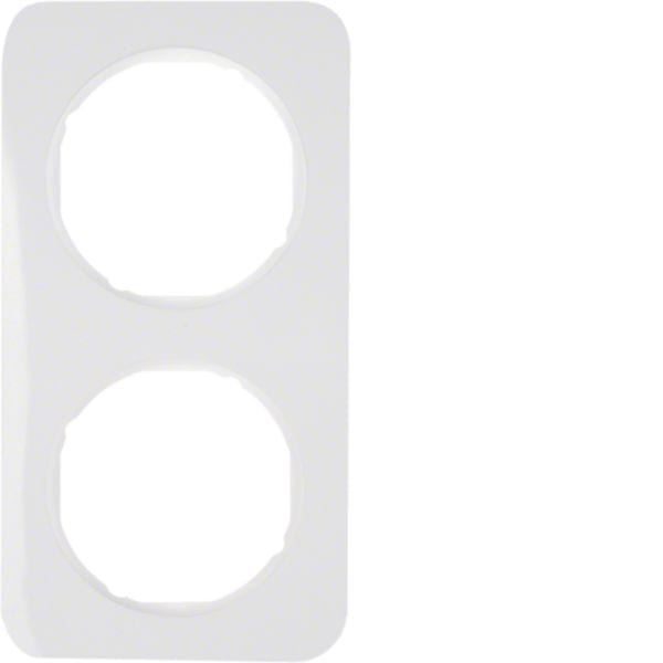 BERKER - BRK10122189 CORNICE 2P SERIE R1 BIANCO POLARE LUCIDO