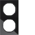 BERKER - BRK10122216 CORNICE 2P SERIE R3 VETRO NERO