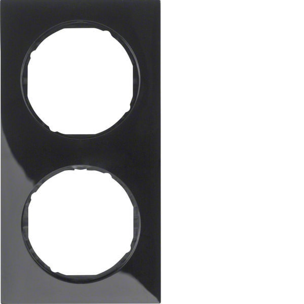 BERKER - BRK10122245 CORNICE 2P SERIE R3 NERO LUCIDO