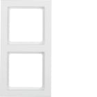 BERKER - BRK10126099 CORNICE 2P SERIE Q3 BIANCO POLARE VELL.