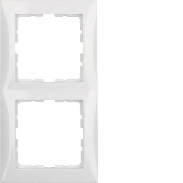 BERKER - BRK10128989 CORNICE 2P SERIE S1 BIANCO POLARE LUCIDO