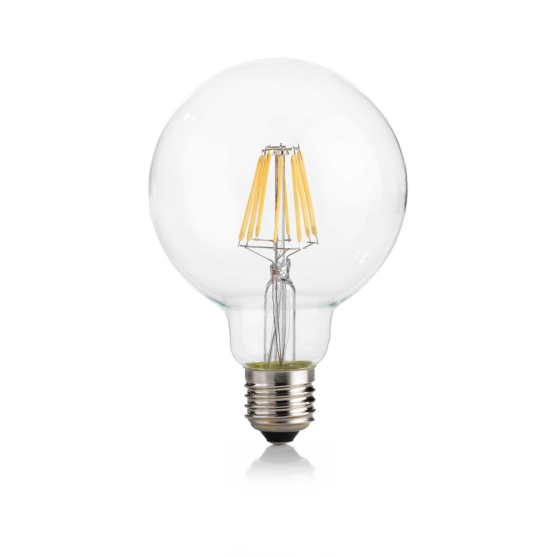 IDEAL LUX SRL - IUX101323 E27 GLOBO D095 08W 3000K CRI80 TRASP