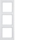 BERKER - BRK10136099 CORNICE 3P SERIE Q3 BIANCO POLARE VELL.