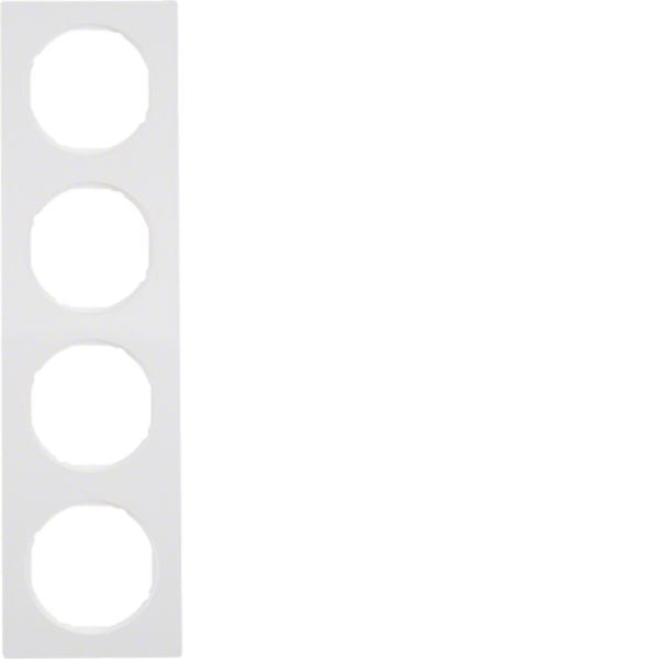 BERKER - BRK10142289 CORNICE 4P SERIE R3 BIANCO POLARE LUCIDO