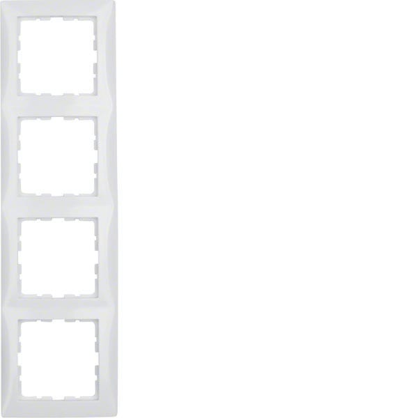 BERKER - BRK10148989 CORNICE 4P SERIE S1 BIANCO POLARE LUCIDO