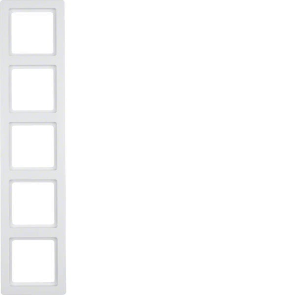 BERKER - BRK10156089 CORNICE 5P SERIE Q1 BIANCO POLARE VELL.